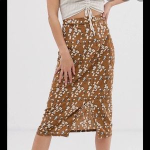 ASOS| Daisy St| Midi Floral Skirt